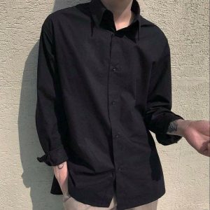 Sơ mi đen Riveted